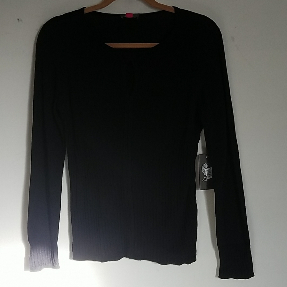 Vince Camuto peep hole neckline Small black